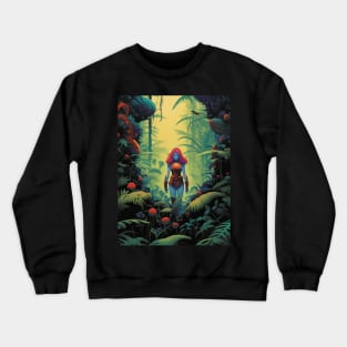 Blue Woman in the Woods Crewneck Sweatshirt